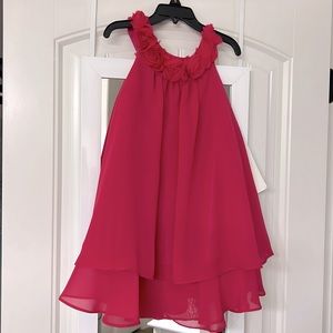 Sophia Young Design Limited - NWT Hot Pink Chiffon Dress - Little Girls Size 5